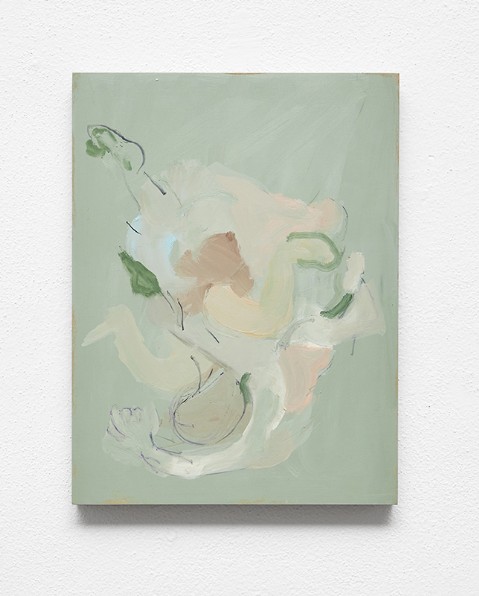 Beatrice Meoni, Caduta, 2019 olio su tavola 33x25 01