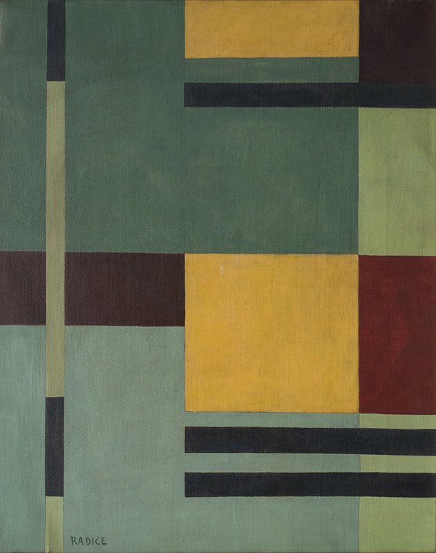 Mario Radice, Composizione, 1939-40, olio su tela, cm 50,5x39,5