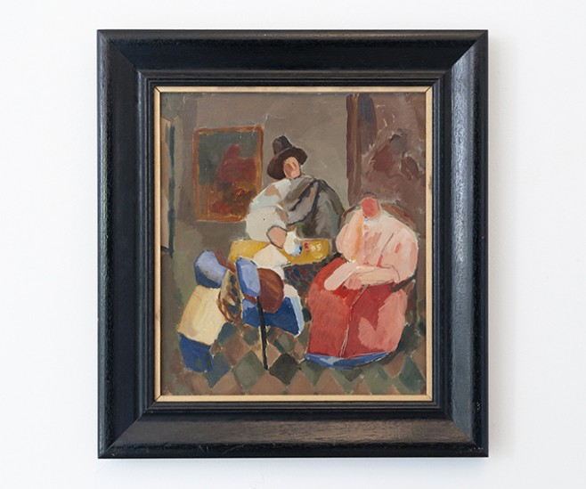 Gian Carozzi, Senza titolo (Vermeer), 1965, cm 45x40
