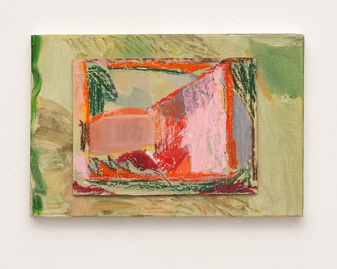 Beatrice Meoni, Lo sudio, 2024, olio su tavola su tela 20x25