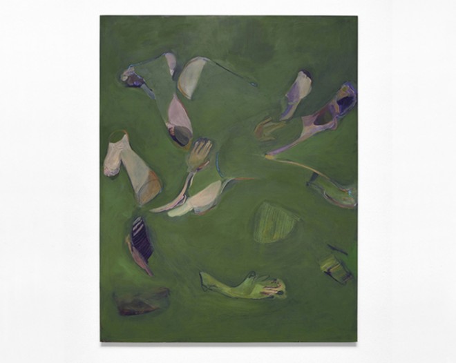 Beatrice Meoni, Caduta, 2019 olio su tavola  150x120