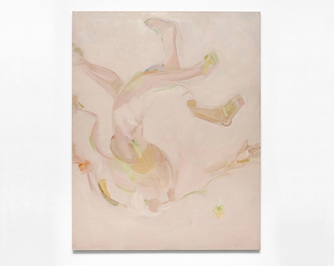 Beatrice Meoni, Caduta, 2019 olio su tavola 150x120