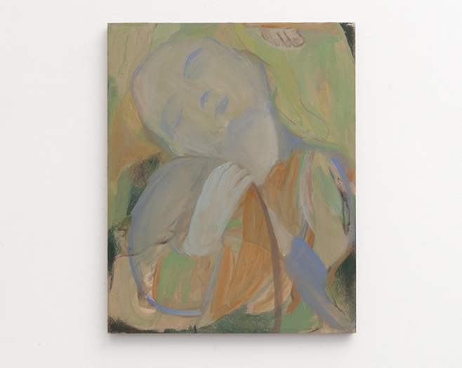Beatrice Meoni, The nap, 2020 olio su tavola 50x40