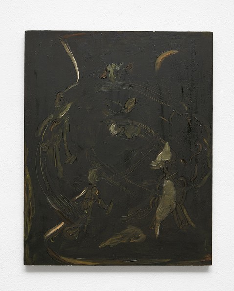 Beatrice Meoni 2018, Dark thing, olio su tavola  50x40