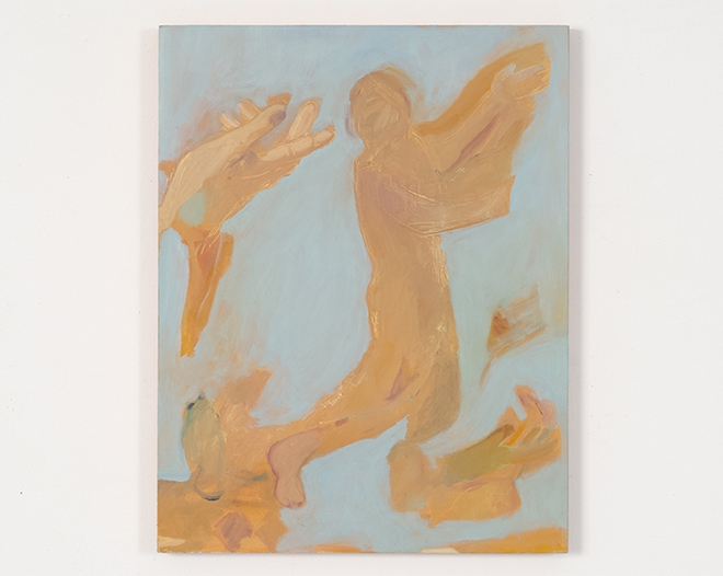 Beatrice Meoni, Siamo cieli, 2022 olio su tavola 45x35