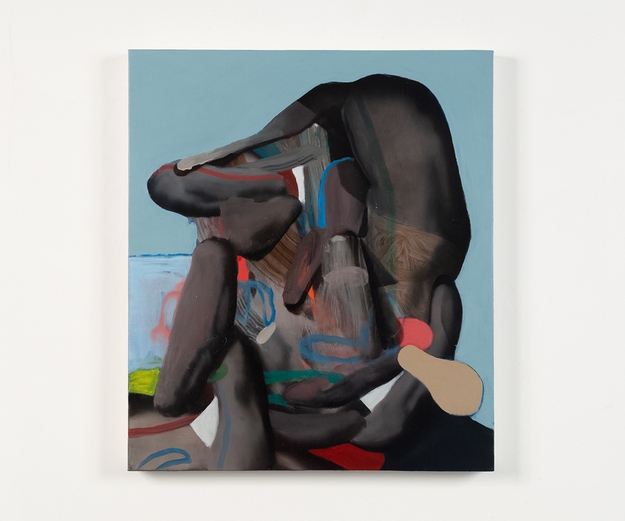 Giuliano Sale, Namless portrait, 2022, olio su lino, cm 40x46