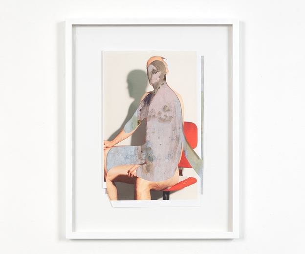 Cesare Biratoni, Pittore, 2019, tecnica mista e collage su carta, cm 33,7x21,6