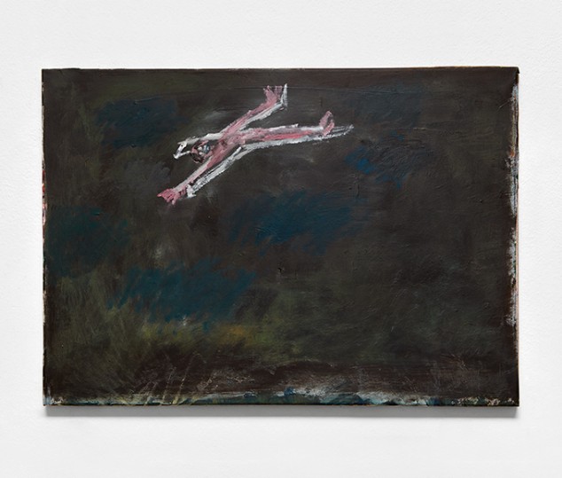 Marco Salvetti, Object, 2023, olio su carta su tela, cm 47x66
