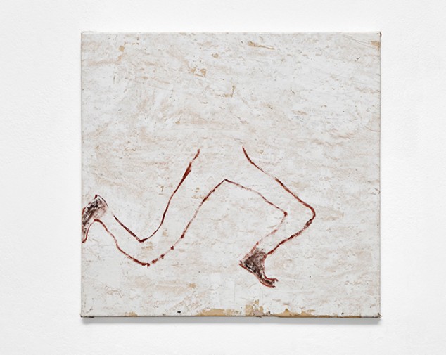 Marco Salvetti, Senza titolo, 2022, olio su carta su tela, cm 57x60