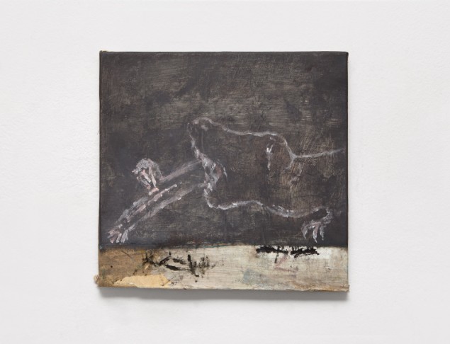 Marco Salvetti, st(22_09), 2022, olio su carta su tela, cm 40x42