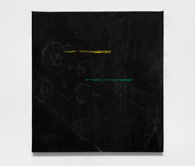 Marco Salvetti, st(22_23), 2022, olio su carta su tela, cm 46x43