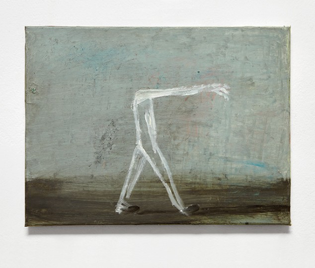 Marco Salvetti, st(23_00), 2023, olio su carta su tela, cm 40x54