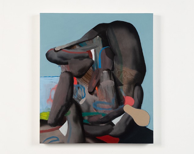 Giuliano Sale, Namless portrait, 2022, olio su tela, cm 40x46