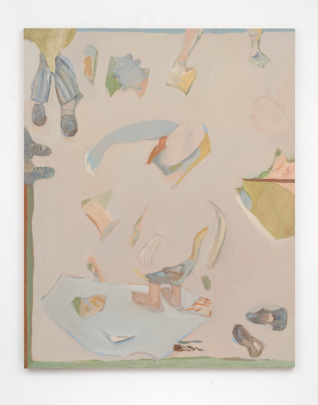 Beatrice Meoni, Il rito, 2023, olio su tavola, cm 150x120