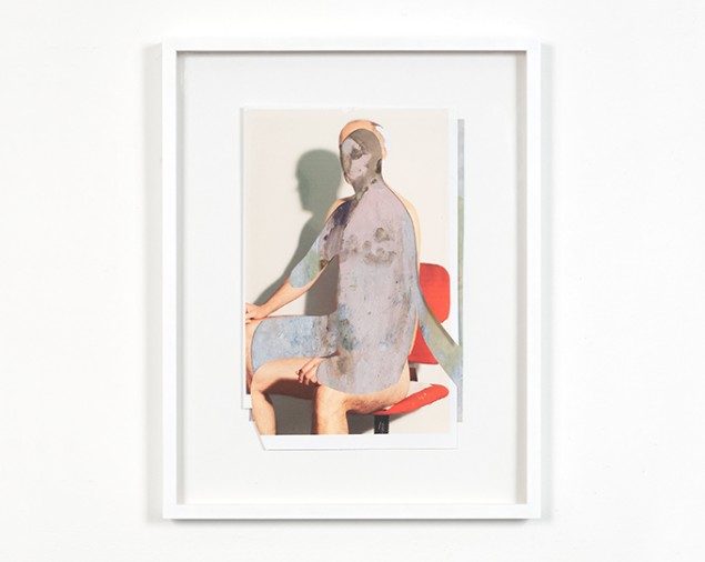 Cesare Biratoni, Pittore, 2019, collage e tecnica mista su carta, cm 33,7x21,6