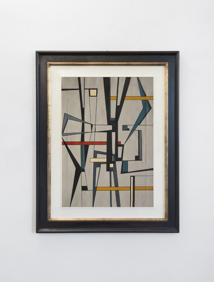 Roberto Crippa, Composizione geometrica, 1950, olio su tela, cm 84x60