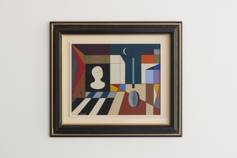 Atanasio Soldati, Composizione, anni '40, olio su tela, cm 40x50
